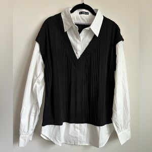 NWOT Sweater/Shirt Combo